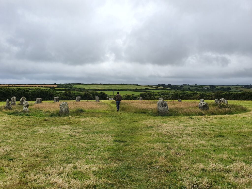 Merry Maidens Stone Circle in Cornwall